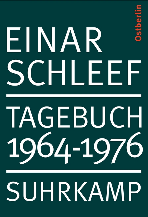 Tagebuch 1964&ndash;1976. Ostberlin - Einar Schleef