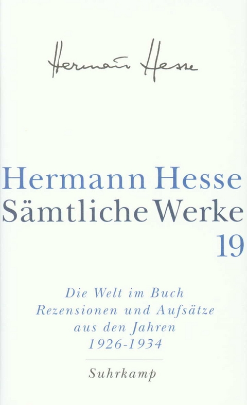 S&auml;mtliche Werke in 20 B&auml;nden und einem Registerband - Hermann Hesse