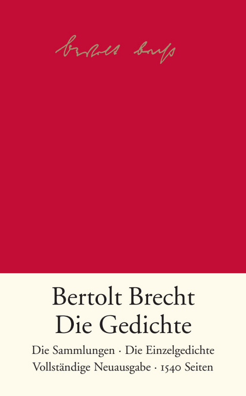 Die Gedichte - Bertolt Brecht