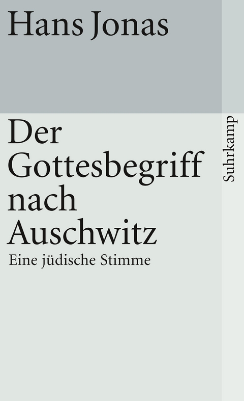 Der Gottesbegriff nach Auschwitz - Hans Jonas