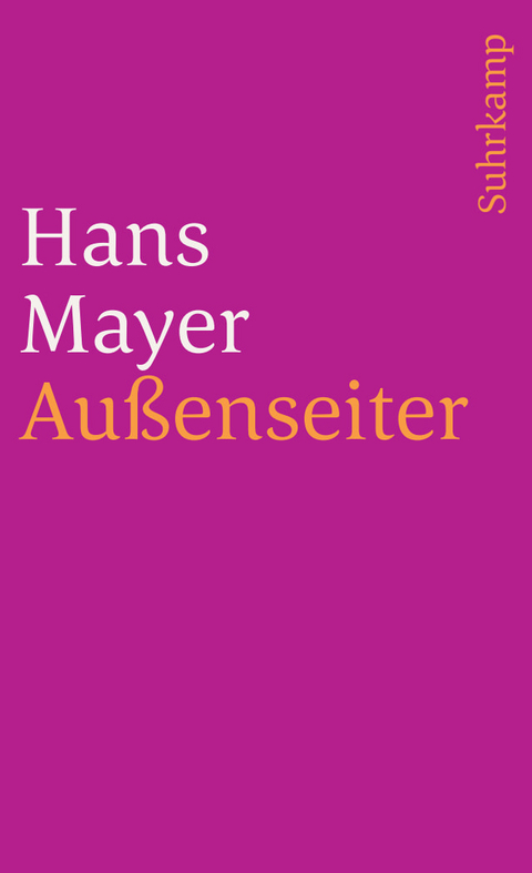 Au&szlig;enseiter - Hans Mayer