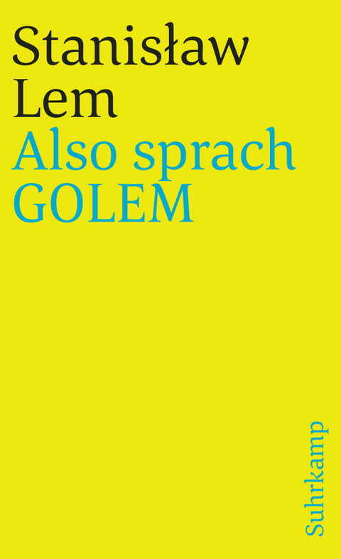 Also sprach GOLEM - Stanisław Lem