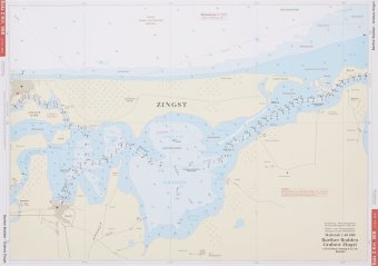 Einzelkarte Barther Bodden &ndash; Grabow &ndash; Zingst / Saaler Bodden