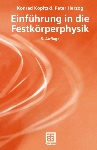 Einführung in die Festkörperphysik