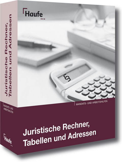 Juristische Rechner, Tabellen und Adressen