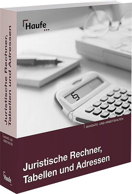 Juristische Rechner, Tabellen und Adressen