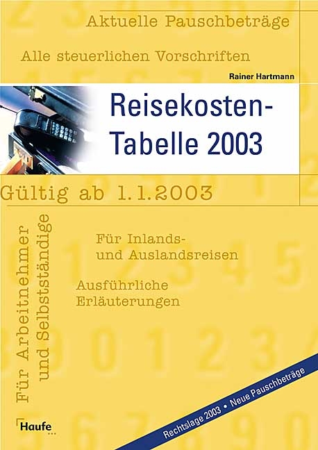 Reisekostentabelle 2004 - Rainer Hartmann