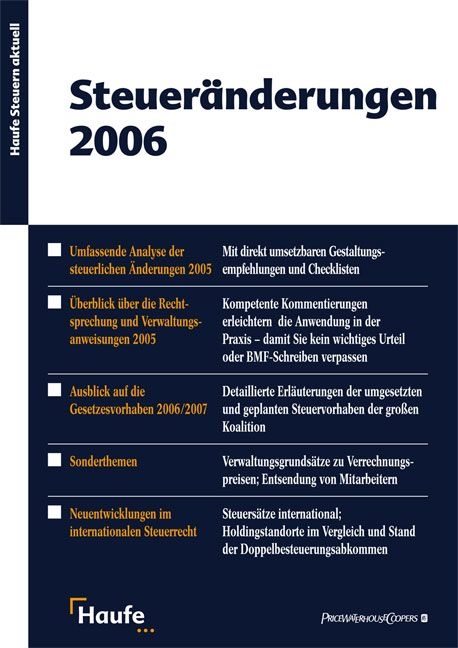 Steuer&auml;nderungen 2006