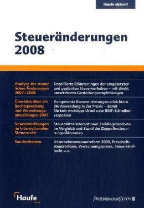 PwC Steuer&auml;nderungen 2008