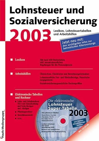Lexikon Lohnsteuer und Sozialversicherung 2003