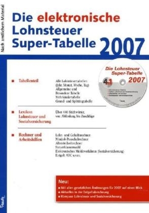 Die elektronische Lohnsteuer Super-Tabelle 2007