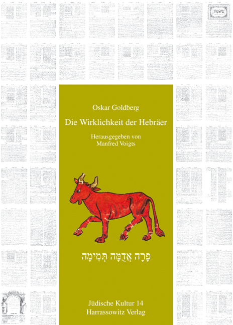 Die Wirklichkeit der Hebr&auml;er - Oskar Goldberg
