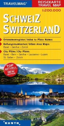 KUNTH Reisekarte Schweiz 1:200000 - 