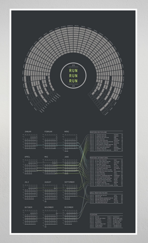 Rubbelkalender RUNRUNRUN 2016 - Dubravko Dolic