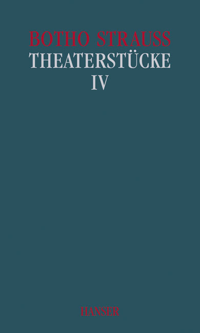 Theaterst&uuml;cke Band IV - Botho Strau&szlig;