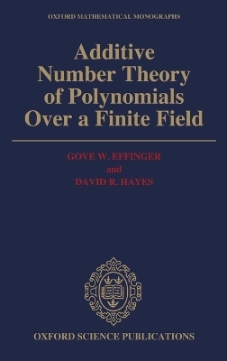 Additive Number Theory of Polynomials over a Finite Field