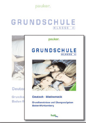 Pauker. Die Lernhilfen / Lösungsheft Grundschule Klasse 4 Baden-Württemberg: Übungsaufgaben Deutsch - Mathe
