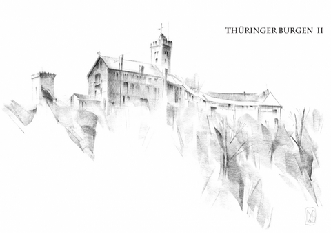 Kunstkartenmappe Th&uuml;ringer Burgen II