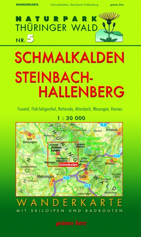 Wanderkarte Schmalkalden und Steinbach-Hallenberg - 