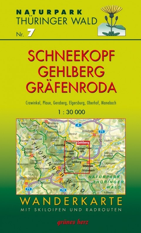 Wanderkarte Schneekopf/Gehlberg und Gr&auml;fenroda - 