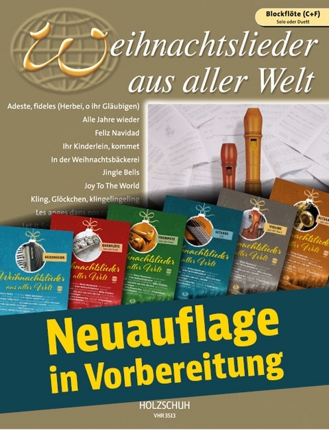 Weihnachtslieder aus aller Welt - Blockfl&ouml;te (C+F) - 