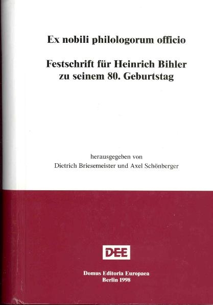 Ex nobili philologorum officio - 