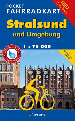 Pocket-Fahrradkarte Stralsund und Umgebung