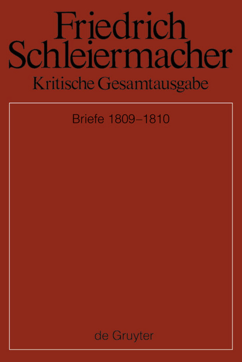 Briefwechsel 1809-1810 - 