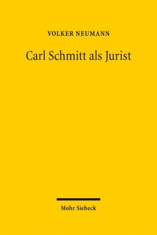 Carl Schmitt als Jurist