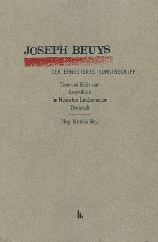 Der erweiterte Kunstbegriff