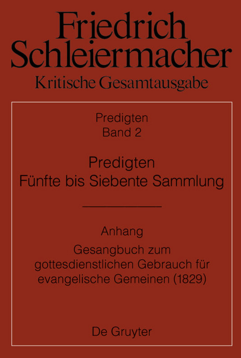 Predigten. F&uuml;nfte bis Siebente Sammlung (1826-1833) - 