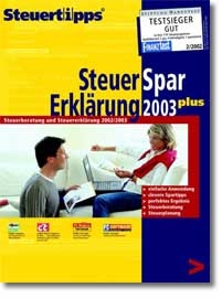 SteuerSparErkl&auml;rung 2003 plus, 1 CD-ROM