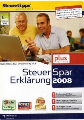 Steuer-Spar-Erklärung 2008 plus, CD-ROM