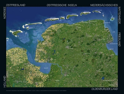 Ostfriesland Satellitenposter - 