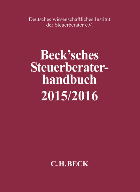 Beck'sches Steuerberater-Handbuch 2015/2016 - 