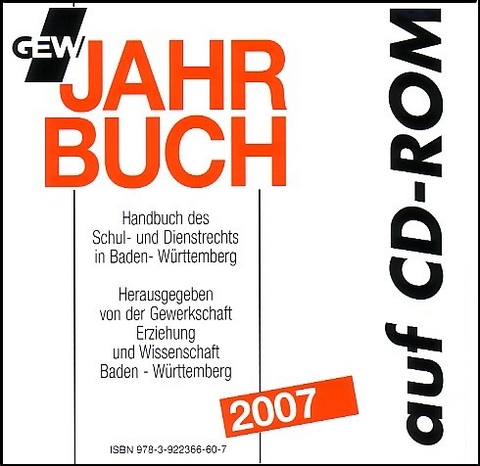 GEW Jahrbuch 2007 CD-ROM - J&uuml;rgen Borstendorfer, Michael Rux