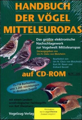 Handbuch der Vögel Mitteleuropas auf CD-ROM