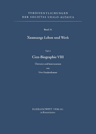 Xuanzangs Leben und Werk / Cien-Biographie VIII