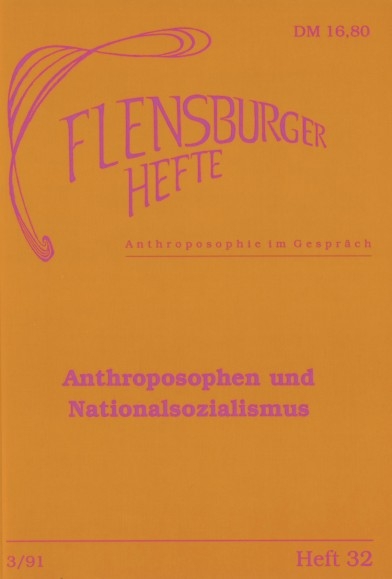 Anthroposophen und Nationalsozialismus - Thomas H&ouml;fer, Wolfgang Weirauch, Arfst Wagner, Ralph Giordano, Imanuel Geiss, Christoph Lindenberg