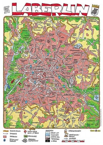 Cartoonlandkarte Berlin - Kim Schmidt