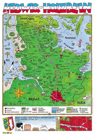 Cartoonlandkarte Schleswig-Holstein