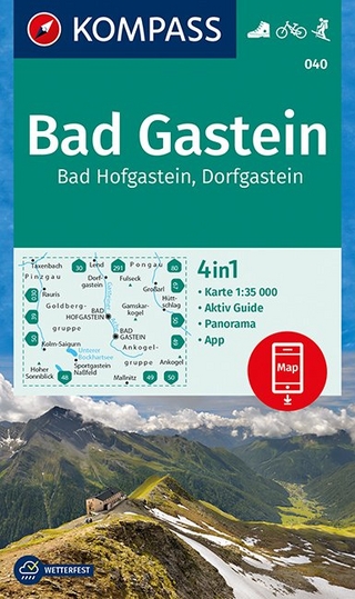 KOMPASS Wanderkarte Bad Gastein, Bad Hofgastein, Dorfgastein