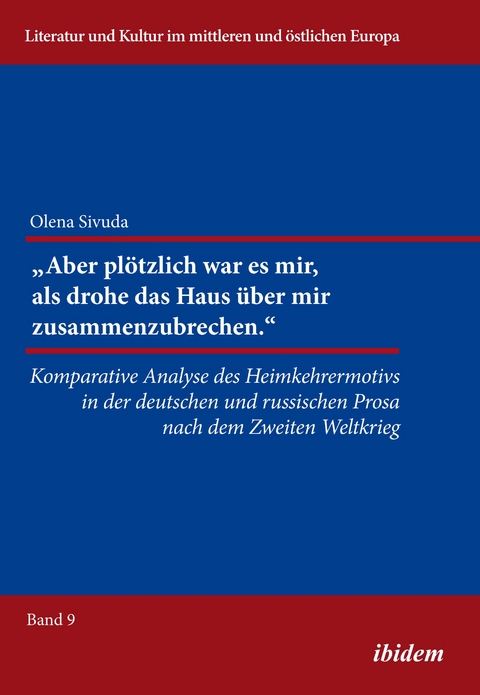 "Aber pl&ouml;tzlich war mir, als drohe das Haus &uuml;ber mir zusammenzubrechen." - Olena Sivuda