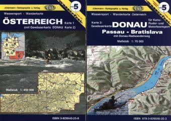 Wassersport-Wanderkarte / &Ouml;sterreich - Erhard J&uuml;bermann