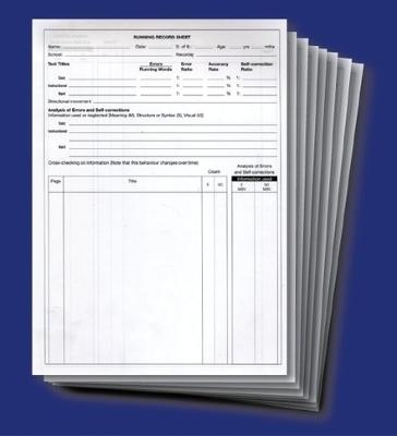 Running Record Sheet Pad - Marie M. Clay