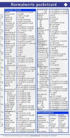 Normalwerte pocketcard
