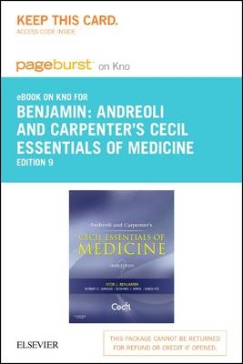 Andreoli and Carpenter's Cecil Essentials of Medicine Elsevier eBook on Intel Education Study (Retail Access Card)