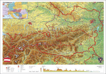 &Ouml;sterreich, physisch. Schreibunterlage