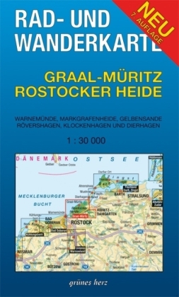 Rad- und Wanderkarte Graal-M&uuml;ritz, Rostocker Heide - 