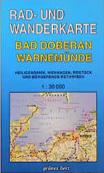 Rad- und Wanderkarte "Bad Doberan - Warnem&uuml;nde" - 